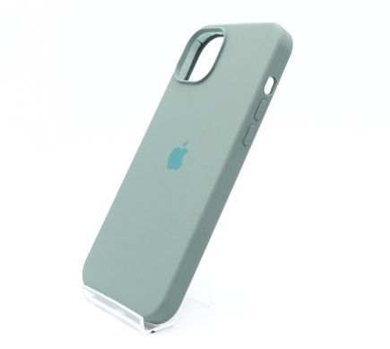 Силіконовий чохол Full Cover для iPhone 15 Plus pine green