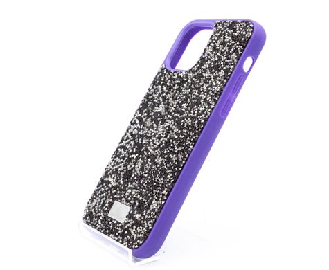 Силіконовий чохол Bling World Grainy Diamonds для iPhone 12/12 Pro purple (TPU)