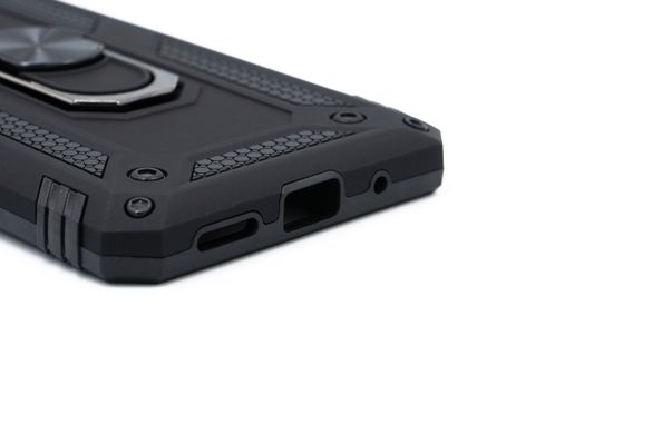 Чохол Serge Ring for Magnet для Xiaomi Redmi Note 10 5G/Poco M3 Pro black протиударний
