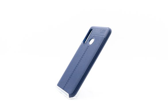 Силиконовый чехол Auto Focus кожа для Huawei P Smart 2019 blue