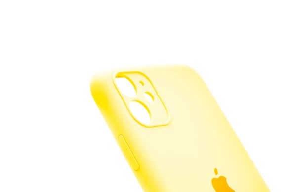 Силіконовий чохол Full Cover для iPhone 11 yellow Full Camera