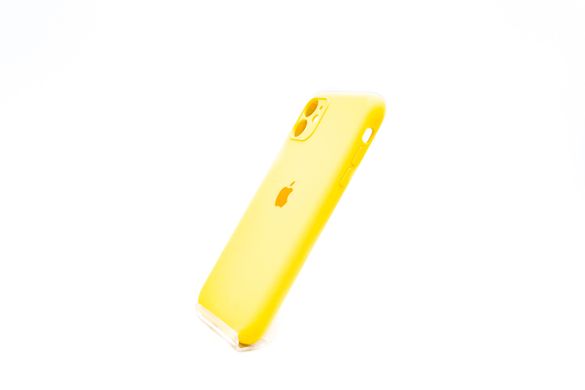 Силіконовий чохол Full Cover для iPhone 11 yellow Full Camera