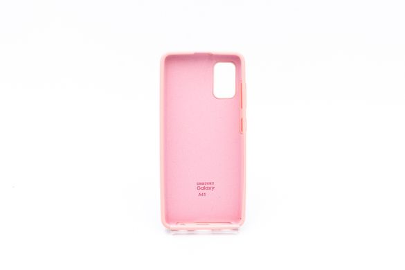Силиконовый чехол Full Cover для Samsung A41 pink