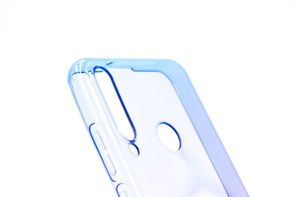 Силиконовый чехол Gradient Design для Huawei Y6p blue pink 0.5mm