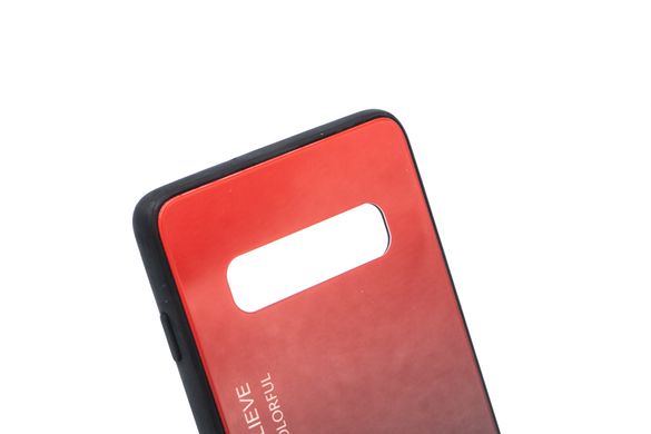 TPU+Glass чохол Gradient HELLO для Samsung S10+ red