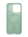 Силіконовий чохол with MagSafe для iPhone 15 Pro Max soft mint 1:1 Smart animation