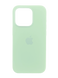 Силіконовий чохол with MagSafe для iPhone 15 Pro Max soft mint 1:1 Smart animation