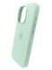 Силіконовий чохол with MagSafe для iPhone 15 Pro Max soft mint 1:1 Smart animation
