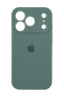 Силіконовий чохол Full Cover для iPhone 17 Pro pine green Full Camera