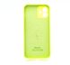 Силіконовий чохол Full Cover для iPhone 12 neon green Full Camera