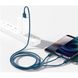 USB кабель Baseus CAMLTYS-03 Superior 3-in-1 Micro+Lightning+Type-C FC 3.5A 1.5m blue