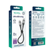 Кабель Ridea RC-US42 UltraStrong Type-C to Type-C 60W 0.25m black