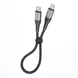 Кабель Ridea RC-US42 UltraStrong Type-C to Type-C 60W 0.25m black