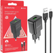 Мережевий зарядний пристрій Borofone BA59A QC3.0 1usb 18W (EU) micro 1m black