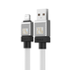 USB кабель Baseus CoolPlay Series Fast Charging cable Lightning 2.4A 1m white CAKW000402