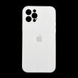 Силіконовий чохол Full Cover для iPhone 12 Pro white Full Camera