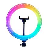 Кільцева світлодіодна лампа RGB Crystal RD-33 33cm (Прозора)