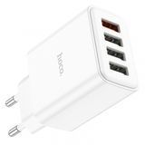 Мережевий зарядний пристрій Hoco C102A Fuerza QC3.0 4USB 28.5W white