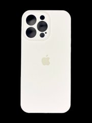 Силіконовий чохол Full Cover для iPhone 15 Pro Max white Full Camera