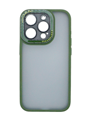 Чехол Metall Camera Touch Soft для iPhone 15 Pro alpine green Full Camera