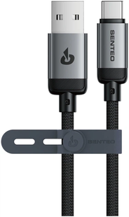 Кабель Senteo SM-06 nano braided 3A Type-C 1m black