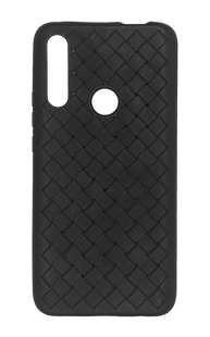 Силиконовый чехол Weaving Case для Huawei P Smart Z black (плетенка)