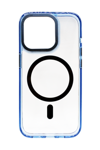 Чохол TPU Metall Lens with MagSafe для iPhone 14 Pro Max blue