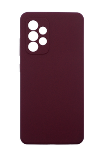 Силиконовый чехол Fibra для Samsung A52 marsala Full Camera