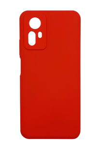 Силиконовый чехол Fibra для Xiaomi Redmi Note 12S red Full Camera