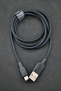 USB кабель 4YOU Dnister Micro USB 2.4A 1m Silicone Perfect black