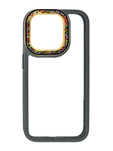 Чехол Swarovski для iPhone 15 Pro grey