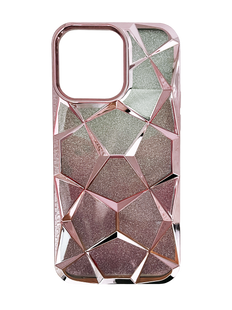 Силіконовий чохол Abstraction color для iPhone 15 pink