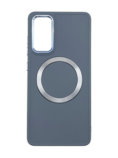 TPU чехол Bonbon Metal Style with MagSafe для Samsung S20 FE lavander