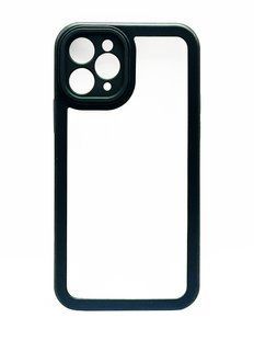 TPU чохол Transparent + Colour 1,5mm для iPhone 11 Pro black Full Camera