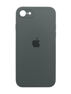 Силіконовий чохол Full Cover для iPhone 7/8/SE 2020 dark grey Full camera