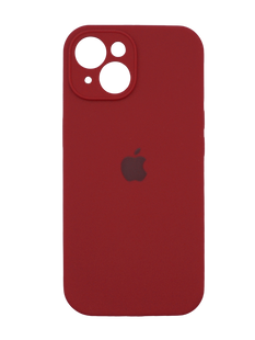 Силиконовый чехол Full Cover для iPhone 15 camelia Full camera