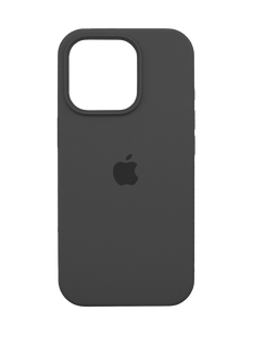 Силиконовый чехол Full Cover для iPhone 16 Pro Max pebble (dark gray)