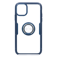 TPU + PC чохол Deen CrystalRing з магнітом для iPhone 11 clear / blue