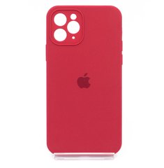 Силіконовий чохол Full Cover для iPhone 11 Pro rose red Full Camera