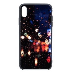 Накладка Glass Case для iPhone XSMax дождь