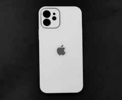 Чохол Glass Designo для iPhone 12 white Full Camera