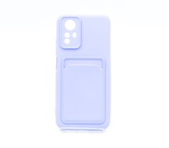 Силиконовый чехол WAVE Colorful Pocket для Xiaomi Redmi Note 12S light purple Full Camera