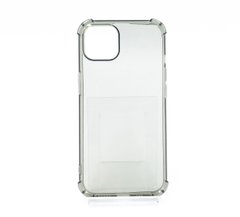 Чохол (TPU) Getman Ease logo для iPhone 13 clear gray з посиленими кутами