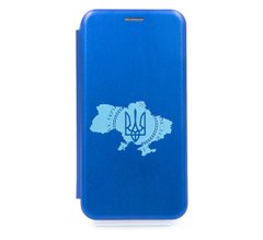 Чехол книжка Original кожа MyPrint для Xiaomi RedmiNote5 /5 Pro blue (Карта України)