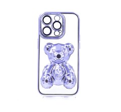 Силіконовий чохол Perfomance bear для iPhone 14 Pro deep purple Full Camera