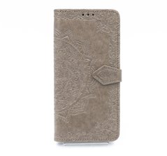 Чохол книжка шкіра Art Case для Samsung A12/M12 з візитницею grey