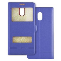 Чохол книжка Momax кожа для Xiaomi Redmi 5 blue