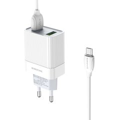 Сетевое зарядное устройство Borofone BA39A Micro 2USB /QC 3.0/18W/1m (EU) white