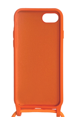 Силиконовый чехол WAVE Lanyard для iPhone 7/8 orange (TPU)