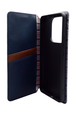 Чохол-книжка шкіра для Xiaomi Redmi Note 14 4G dark blue Getman Cubic PU